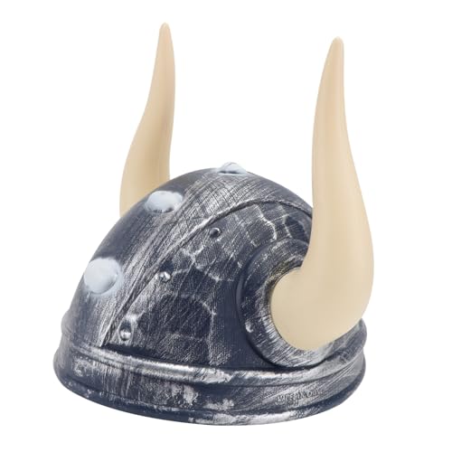 Toyvian Wikinger Helm Ox Horn Cosplay Kopfbedeckung für Halloween Karneval Party Leichter Mittelalterlicher Ritter Helm für Jungen und Mädchen Toyvian Wikinger Helm Ox Horn Cosplay Kopfbedeckung für Halloween Karneval Party Leichter Mittelalterlicher Ritter Helm für Jungen und Mädchen von Toyvian