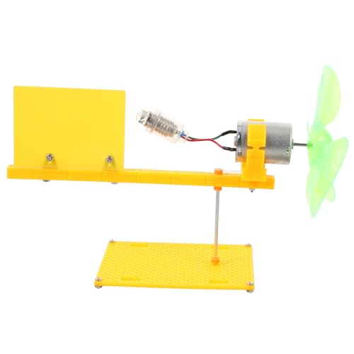 Toyvian Windmühlenmotor Gebläseturbine Vertikal Kleines Mini Elektrospielzeug Windbetriebener Generator Schmuckgenerator Pädagogisches Wissenschaftliche Werkzeuge Windventilatorgenerator von Toyvian