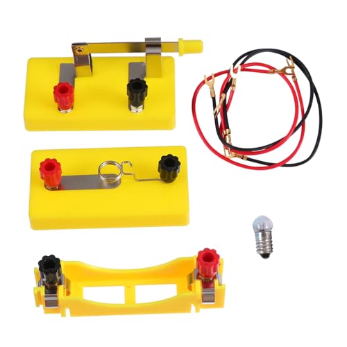 Toyvian Wissenschaftliche Experimentierbox Elektronisch Bausätze Schaltungen Elektronik Experimentierkasten Physik Basis-schaltungsbausatz Leitungsexperiment -kit Yellow Plastik Toyvian Wissenschaftliche Experimentierbox Elektronisch Bausätze Schaltungen Elektronik Experimentierkasten Physik Basis-schaltungsbausatz Leitungsexperiment -kit Yellow Plastik von Toyvian