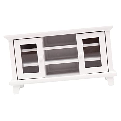 Toyvian Wohnzimmermöbel für kinderspielzeug kinderknallzeug holzspielzeug Present Ideas Kid Toys puppenstubenmöbel spielzeuge Children Toys TV-Schrank aus Holz Weiß Toyvian Wohnzimmermöbel für kinderspielzeug kinderknallzeug holzspielzeug Present Ideas Kid Toys puppenstubenmöbel spielzeuge Children Toys TV-Schrank aus Holz Weiß von Toyvian