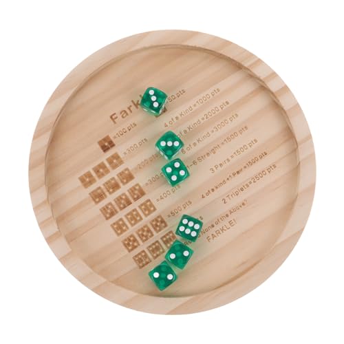 Toyvian Würfeltablett Aus Holz Rundes Würfeltablett Mit 6 Würfeln Rustikales Würfeltablett Für Crawler-Rollenspiele Familienbrettspiele Beige 18 cm Toyvian Würfeltablett Aus Holz Rundes Würfeltablett Mit 6 Würfeln Rustikales Würfeltablett Für Crawler-Rollenspiele Familienbrettspiele Beige 18 cm von Toyvian