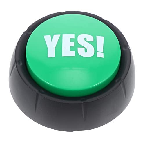 Toyvian Yes No Button with Sound Yes Sound Button Communication Buttons Gift Unique Talking Button Party Favors (Yes) Green von Toyvian