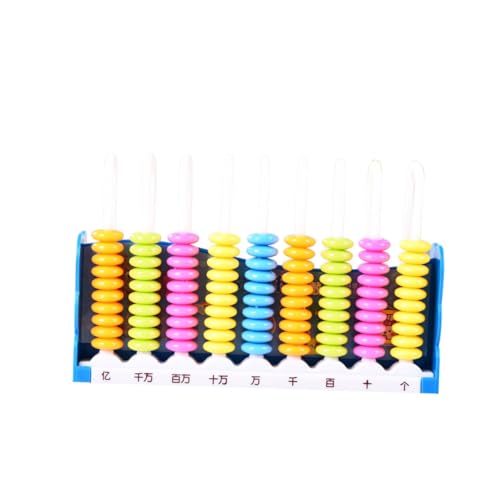 Toyvian Zählrahmen Lernspielzeug mit Holzperlen Pädagogisches Rechen Zählspiel für Grundschule Jungen Mädchen Fördert Feinmotorik Zahlenverständnis und Farberkennung Farben von Toyvian