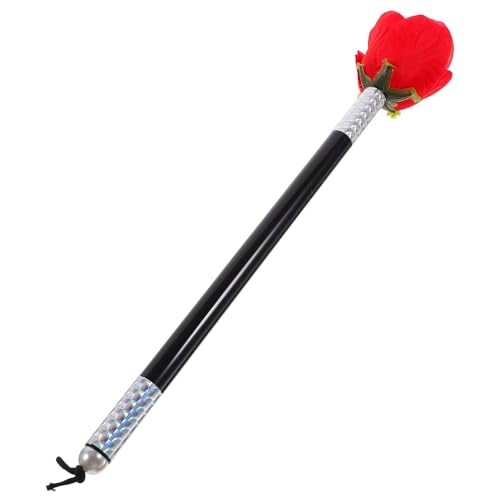 Toyvian Zauberstab Blume Gimmick Komödie Requisiten Gimmick Requisiten Illusion Gimmick Trick Münze Stick to Rose Trick Bühne Gimmick Rose Blume Hochzeit Rose Slider Spiel Trick Blumen erscheinende von Toyvian