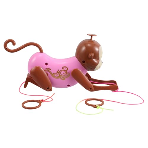 Toyvian Ziehen Sie Cartoon Monkey für Sensory Training für Frühkindliche Bildung Lustiges Ziehspielzeug für Kleinkinder für Geburtstagsgeschenke und Indoor Aktivitäten von Toyvian