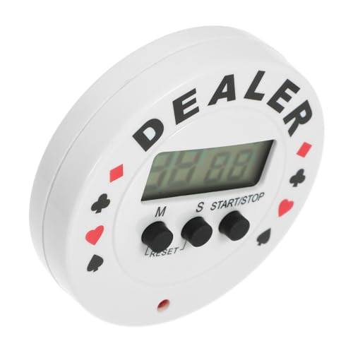 Toyvian Zubehör Für Pokerspiele Led Poker-Shot-Uhr Groß Poker-Dealer-Button Mit Timer Blind Countdown-stoppuhr-Timer Poker-Timer Klein Händler Weiß Elektronisches Bauteil Toyvian Zubehör Für Pokerspiele Led Poker-Shot-Uhr Groß Poker-Dealer-Button Mit Timer Blind Countdown-stoppuhr-Timer Poker-Timer Klein Händler Weiß Elektronisches Bauteil von Toyvian