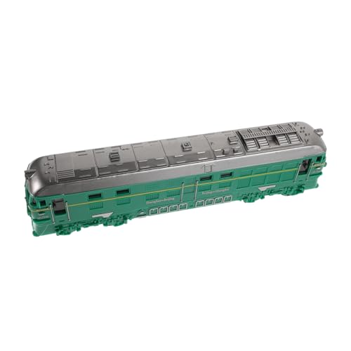 Toyvian Zug Vintage Zugmodelle Simulation Trägheitszug Requisite Kleiner Zug Kleiner Zug Modellzugmodelle Zug Modellzüge Zugsimulation Grüner Kunststoff von Toyvian