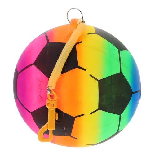 Toyvian aufblasbares Fußballspielzeug strandspielzeug Aufblasbarer Ball Tragbarer Fußball Gruppenspielzeug Fußballspielzeug schwimmendes Kugelspielzeug Spielplatzbälle Plastik von Toyvian