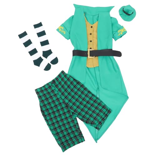 Toyvian Ausgefallenes Kinderkostüm Grün St. Patricks Day Anzug Halloween Kleid Hut Hose Größe L Toyvian Ausgefallenes Kinderkostüm Grün St. Patricks Day Anzug Halloween Kleid Hut Hose Größe L von Toyvian