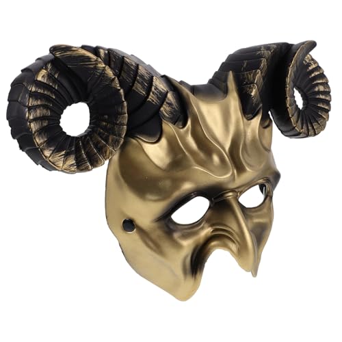 Toyvian beängstigende Maske halloween costume halloween kleidung Skelett gruselige Hornmaske Tier Kinderkommode Halloween-Maske Festival-Cosplay-Maske Cosplay-Maskenornament Plastik Golden Toyvian beängstigende Maske halloween costume halloween kleidung Skelett gruselige Hornmaske Tier Kinderkommode Halloween-Maske Festival-Cosplay-Maske Cosplay-Maskenornament Plastik Golden von Toyvian
