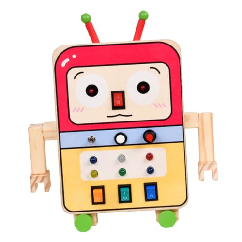 Toyvian beschäftigt Bord Montessori besetztes Brett Sensorische Tafel mit Knöpfen zum Drücken Besetztes Brett für Platine für Holz Toyvian beschäftigt Bord Montessori besetztes Brett Sensorische Tafel mit Knöpfen zum Drücken Besetztes Brett für Platine für Holz von Toyvian