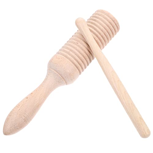 Toyvian einzelnes Fass Musikinstrumente für Kleinkinder musikalische Rassel kinderinstrumente musikinstrumente Guiro- für Musikalischer Guiro für Holz von Toyvian