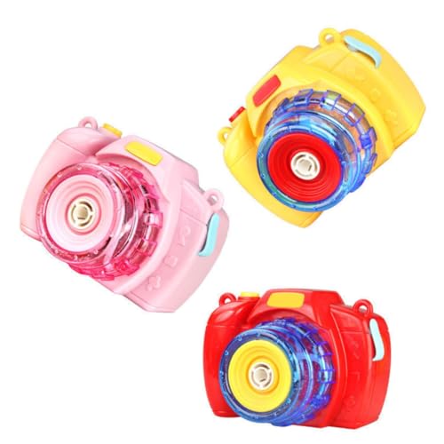 Toyvian elektrische Kamerablase luftlos seifenblasenmaschine für Bubble Machine for Foam Maker elektrischer Seifenblasenhersteller Bubble-Maker-Kamera Rosa von Toyvian