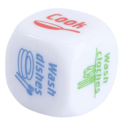 Toyvian farbige Würfel Partywürfel Würfeln Würfel Lernen Rollenspiel Würfel Wäschewürfel waschen Haushalt Spielzeug Neuheit Würfel Würfelspiele Würfel für Erwachsene Acryl einstellen Kind von Toyvian