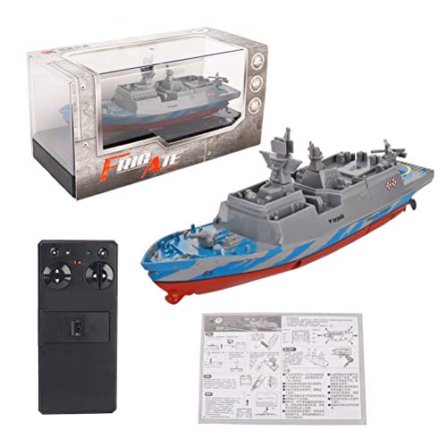 Toyvian Ferngesteuerte Kriegsschiffe Schlachtschiff RC Flugzeugträger Schiffsboot Modell Schnellboot Wasserspielzeug von Toyvian