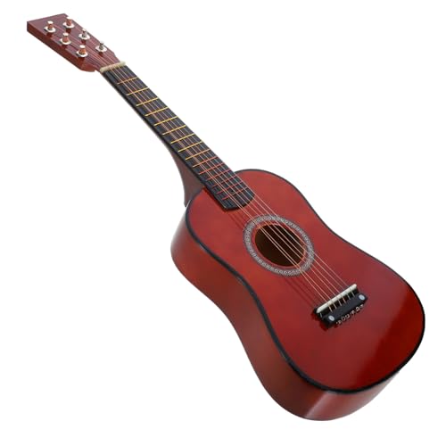 Toyvian kleine Gitarre musikinstrumente Musik Instrumente spielzeuggitarre holzspielzeug Gitarren Gitarre für Erwachsene Gitarrenspielzeug für Gitarrengeschenk Linde Coffee von Toyvian