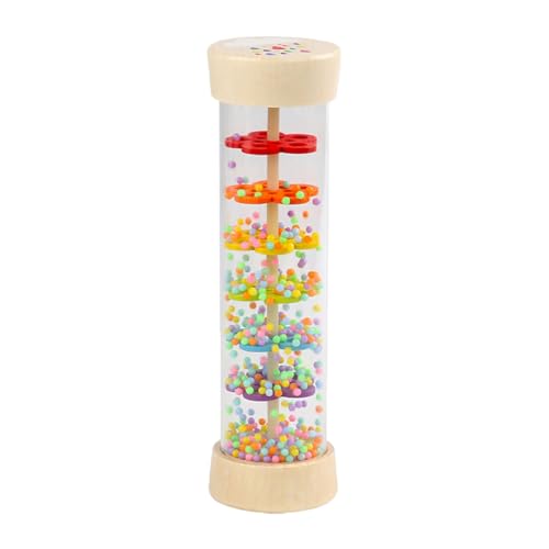 Toyvian mit Regengeräuschen Musikalisches Regengeräuschspielzeug Orff-Schlaginstrument Regenmacher Babys Rohrregenstab Musikinstrument für Freizeitspielzeug Holz von Toyvian