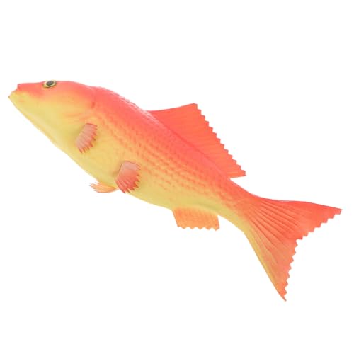 Toyvian Realistischer Simulierter Karausche Für Jungen Und Mädchen Pu-fischspielzeug Interaktives Wasserspielzeug Lebendige Farben Für Die Dekorationsfotografie von Toyvian