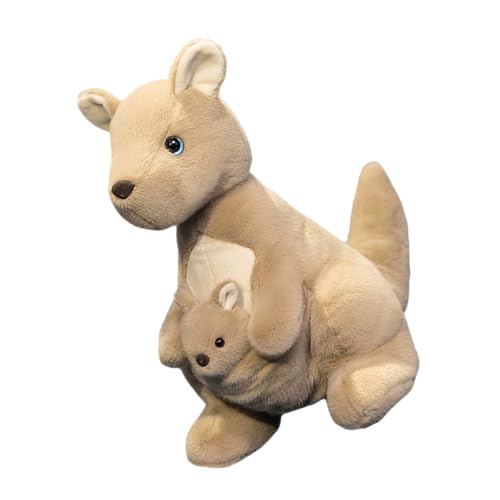Toyvian und Sohn Kangaroo - Puppe tierischer Plüsch große Kuscheltiere Mini tierisches Känguru- und -Plüschspielzeug Tier Stofftier PP Baumwolle Khaki Toyvian und Sohn Kangaroo - Puppe tierischer Plüsch große Kuscheltiere Mini tierisches Känguru- und -Plüschspielzeug Tier Stofftier PP Baumwolle Khaki von Toyvian