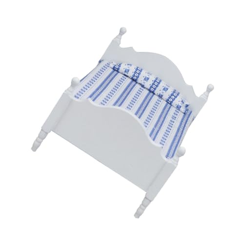 Toyvian weißes Einzelbett für kinderspielzeug Kid Toys spielzeuge Weiße Einzelbett Toys Puppenhaus kleines Bett Mini-Bett-Möbel-Ornament kleine Bettmöbel Holz Toyvian weißes Einzelbett für kinderspielzeug Kid Toys spielzeuge Weiße Einzelbett Toys Puppenhaus kleines Bett Mini-Bett-Möbel-Ornament kleine Bettmöbel Holz von Toyvian
