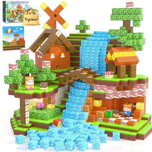 150 Stück Magnetische Bausteine, STEM sensorisches Konstruktionsspielzeug für Kinder ab 3 Jahren, magnetische Fliesen und Bausteine für Kinder, Geburtstags- und Weihnachtsgeschenke für Kinder u 150 Stück Magnetische Bausteine, STEM sensorisches Konstruktionsspielzeug für Kinder ab 3 Jahren, magnetische Fliesen und Bausteine für Kinder, Geburtstags- und Weihnachtsgeschenke für Kinder u von Toyvimo