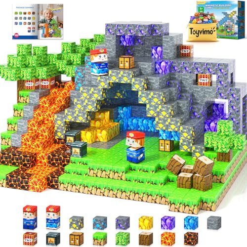 Magnetische Bausteine, 100 Stück, Kinderspielzeug, magnetische Bausteine, sensorischer Stiel, Jungen, Spielzeug im Alter von 3–5, 4–6, 5–7, Klassenzimmer, Muss für 3, 4, 5, 6, 7, 8, 9, 10 Jahre alte Magnetische Bausteine, 100 Stück, Kinderspielzeug, magnetische Bausteine, sensorischer Stiel, Jungen, Spielzeug im Alter von 3–5, 4–6, 5–7, Klassenzimmer, Muss für 3, 4, 5, 6, 7, 8, 9, 10 Jahre alte von Toyvimo