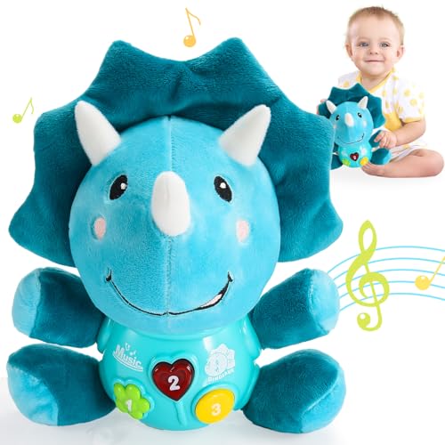 Musikspielzeug Baby Spielzeug ab 6 Monate, Babyspielzeug 6 9 12 18 Monate mit Musik & Licht, Interaktives Lernspielzeug ab 6 Monate, Geschenk Mädchen Jungen 1-2 Jahr (Dinosaurier) Musikspielzeug Baby Spielzeug ab 6 Monate, Babyspielzeug 6 9 12 18 Monate mit Musik & Licht, Interaktives Lernspielzeug ab 6 Monate, Geschenk Mädchen Jungen 1-2 Jahr (Dinosaurier) von Toyzey