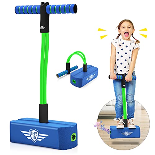 Toyzey Garten Spielzeug Kinder,Pogo Stick für Kinder ab 3 4 5 6 7 8 9 10 11 Jahre Spiele ab 3-12 Jahren Geburtstagsgeschenk Junge 3-12 Jahre Mädchen Geschenke 5-12 Jahre Kinders Spielzeug von Toyzey