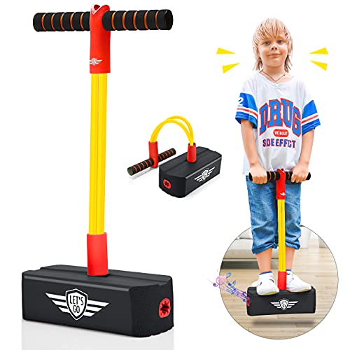 Toyzey Outdoor Spielzeug ab 3 4 5 6 7 8 9 10 11 12 Jahre,Spielzeug ab 3-8 Jahre Junge Kinderspiele ab 8-12 Jahre Pogo Stick Geschenk Junge 3-12 Jahre Geschenke für Mädchen Hüpfpferd Spielzeug von Toyzey