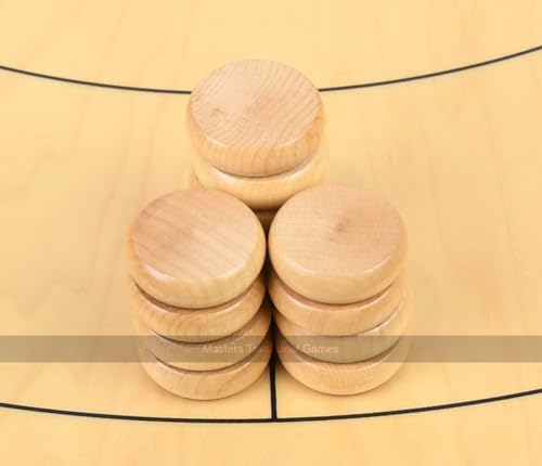 Tracey Natural Crokinole Buttons (Set of 13) von Tracey