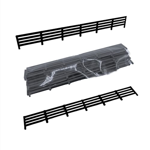 Miniatur-Modelliertafel, Maßstab 1:76, OO, für Zaun, Landschaft, britische Modelleisenbahn – Schwarz von Trackside 3D