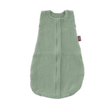Träumeland Sommerschlafsack LIEBMICH Baumwollmusselin salbei grün von Träumeland