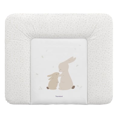 Träumeland Wickelauflage Hophop Bunny beige 75 x 85 cm von Träumeland