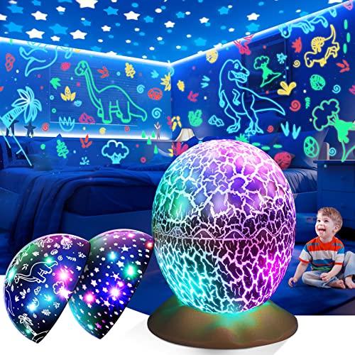 Tragik Dinosaurier-Spielzeug für Jungen, Dinosaurier-Nachtlicht, Spielzeug, Alter 1 2 3 4 5 6 7 Jahre alt Junge Geschenke sensorische Lichter für Autismus von Tragik