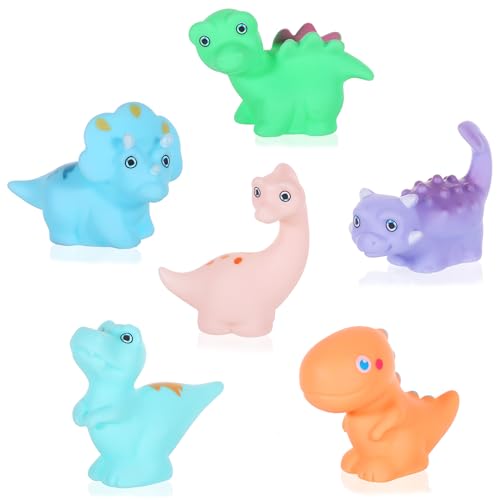 TranRantic 6 Stück Dinosaurier Badewannenspielzeug, Badespielzeug Baby ab 1 Jahr, Kein Loch Schwimmbad Wasserspielzeug Kinder für Jungen und Mädchen TranRantic 6 Stück Dinosaurier Badewannenspielzeug, Badespielzeug Baby ab 1 Jahr, Kein Loch Schwimmbad Wasserspielzeug Kinder für Jungen und Mädchen von TranRantic