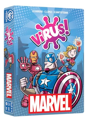TRANJIS GAMES Virus Marvel – Kartenspiel – Superhelden – 2 bis 5 Spieler – Mindestalter 8 Jahre – Sprache Spanisch TRANJIS GAMES Virus Marvel – Kartenspiel – Superhelden – 2 bis 5 Spieler – Mindestalter 8 Jahre – Sprache Spanisch von Tranjis games