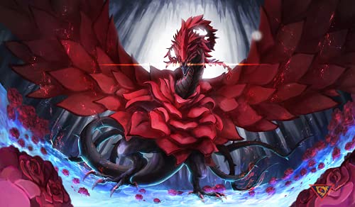 Yugioh! Mauspad, Motiv: schwarze Rose Drache, strapazierfähig, Gummi, 35,6 x 61 cm Yugioh! Mauspad, Motiv: schwarze Rose Drache, strapazierfähig, Gummi, 35,6 x 61 cm von Transcend Cards