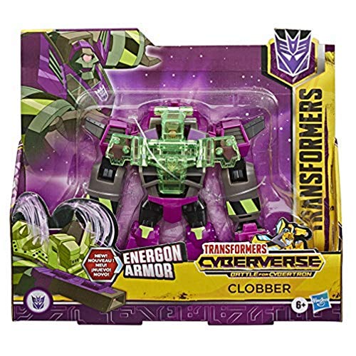 Transformers Toys Cyberverse Ultra Class Clobber Actionfigur – Kombiniert mit Energon Armor to Power Up – Für Kinder ab 6 Jahren, 17,1 cm, E7108ES0 von Transformers