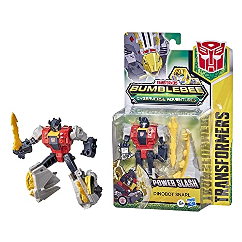Transformers Bumblebee Cyberverse Adventures Dinobots Unite Action Attackers Warrior Dinobot Snarl Action-Figur, 13,5 cm von Transformers
