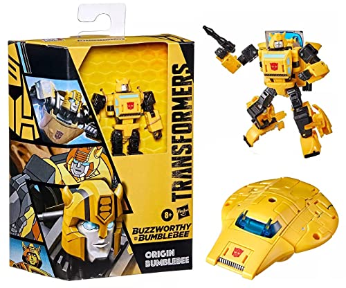 Transformers Buzzworthy Bumblebee War for Cybertron Deluxe Origin Bumblebee, F1623 von Transformers