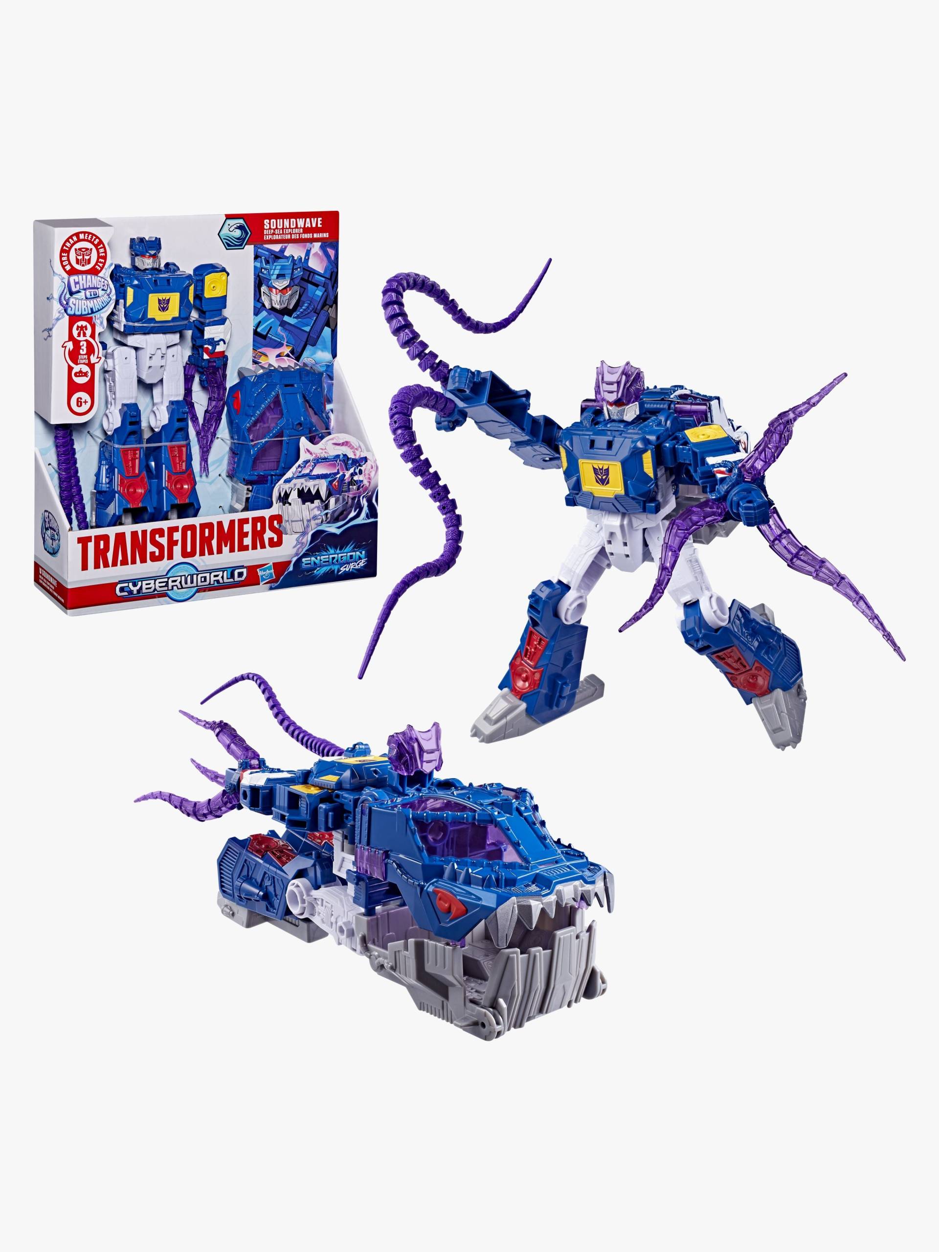 Transformers CYBERWORLD Actionfigur Soundwave Deep Sea Explorer 22 cm von Transformers