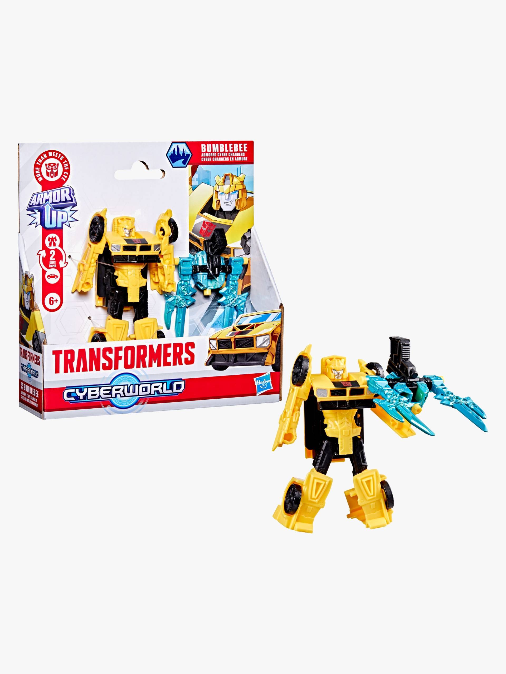 Transformers CYBERWORLD Armored Cyber Changers Actionfigur Bumblebee 10 cm von Transformers