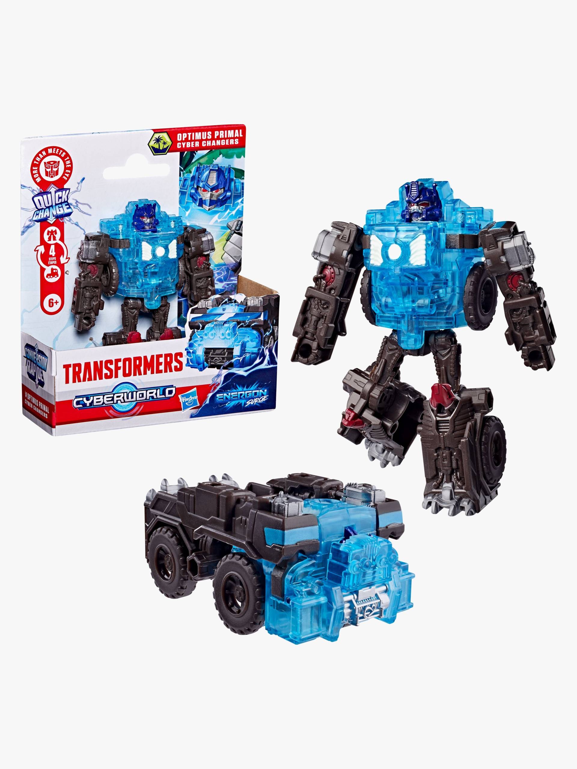 Transformers CYBERWORLD Cyber Changers Actionfigur Optimus Primal 10 cm von Transformers