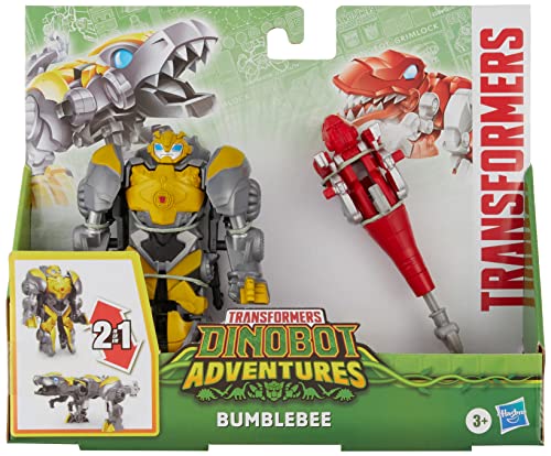 Transformers Dinobot Adventures Rescue Bots – F3111 – Figur + Dinobot – Bumblebee – 13 cm von Transformers