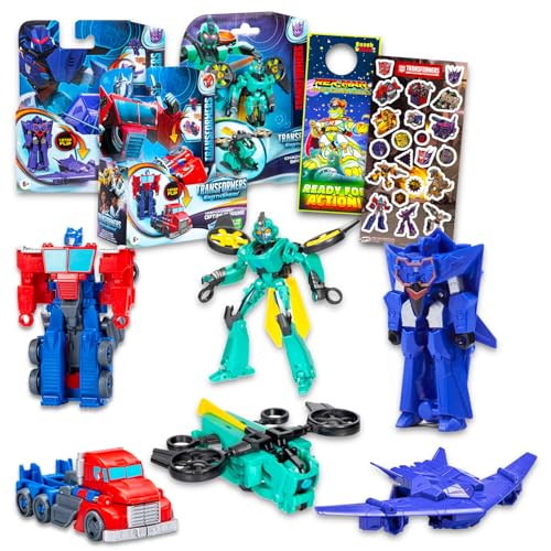 Transformers Earthspark Spielzeug-Set – Paket mit 3 Actionfiguren mit Optimus Prime, Chaos Terran, Soundwave Plus-Aufklebern, mehr | Transformers Actionfiguren für Kinder, Jungen Transformers Earthspark Spielzeug-Set – Paket mit 3 Actionfiguren mit Optimus Prime, Chaos Terran, Soundwave Plus-Aufklebern, mehr | Transformers Actionfiguren für Kinder, Jungen von Transformers