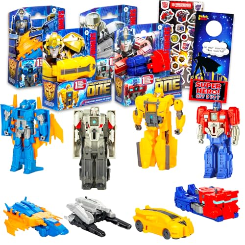 Transformers Ein Actionfiguren-Set – Bündel 4 Transformers Spielzeuge mit Transformers Prime, Hummel und anderen, plus Aufklebern, mehr | Roboterfiguren für Kinder Transformers Ein Actionfiguren-Set – Bündel 4 Transformers Spielzeuge mit Transformers Prime, Hummel und anderen, plus Aufklebern, mehr | Roboterfiguren für Kinder von Transformers