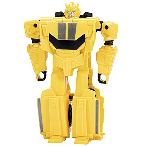 Transformers Earthspark Bumblebee 1-Step Flip Changer Figur, 10 cm, ab 6 Jahren von Transformers