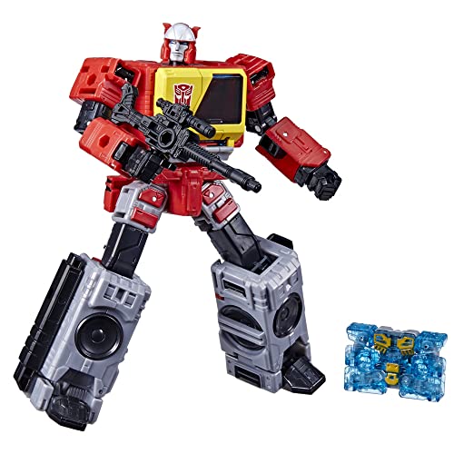 Transformers Generations Legacy 17,5 cm große Voyager Autobot Blaster Figur mit Eject Figur, für Kinder ab 8 Jahren, F3054, Multi, One Size von Transformers