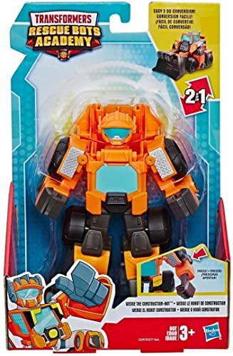 Transformers Playskool Heroes Rescue Bots Wedge, der Baustellen-Bot, verwandelbarer Spielzeug-Roboter, 15 cm Action-Figur zum Sammeln, Spielzeug für Kinder ab 3 Jahren von Playskool