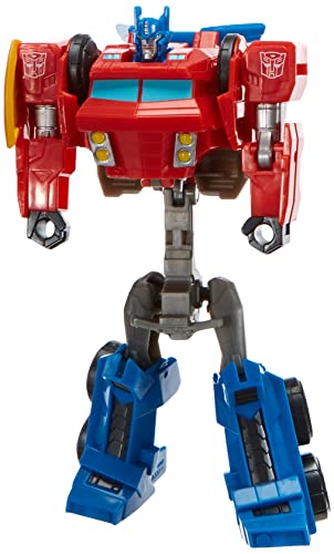 Transformers NO Bumblebee Cyberverse Adventures Warrior Optimus Prime Action-Figur, wiederholbare Action Attacke, ab 6 Jahren, 13,5 cm von Transformers